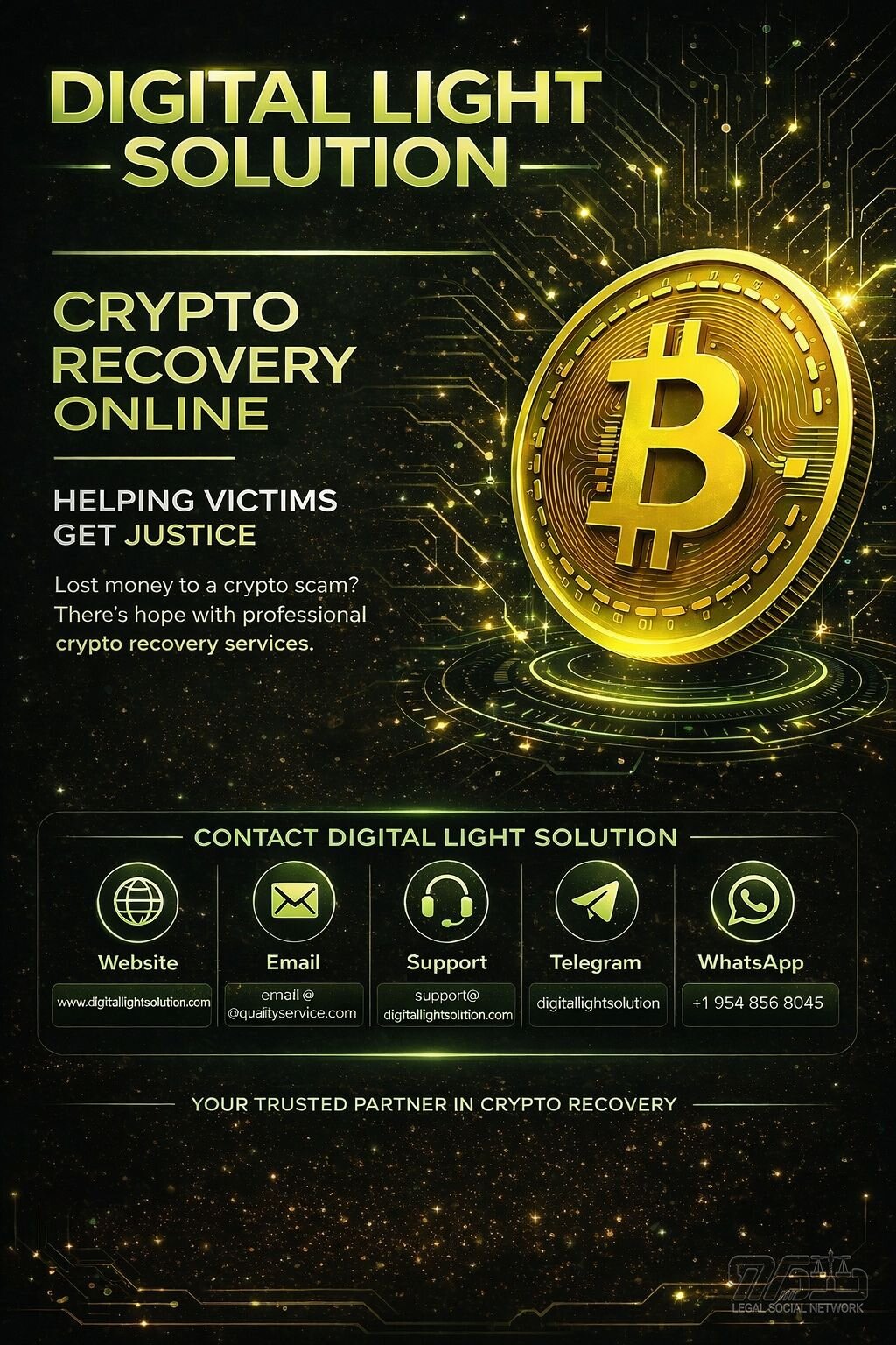 HOW TO HIRE A HACKER TO RECOVER STOLEN BITCOIN. CONSULT DIGITAL LIGHT SOLUTION
