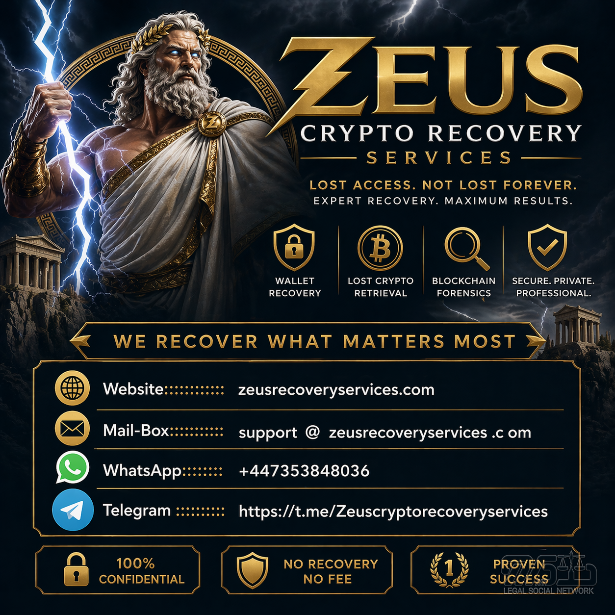 Legitimate Crypto/Bitcoin Recovery Firm in 2026 : Visit ZEUS CRYPTO RECOVERY SERVICES
